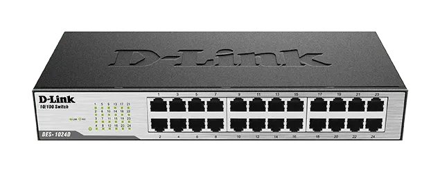 D-Link DES-1024D 24-Port Fast Ethernet Unmanaged Desktop Switch