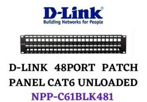 D-Link NPP-C61BLK481 48-Port Cat6 Patch Panel